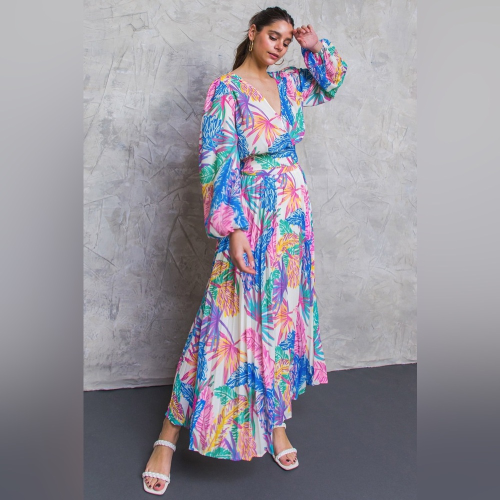 Tropical Print Two-Piece set - Multi